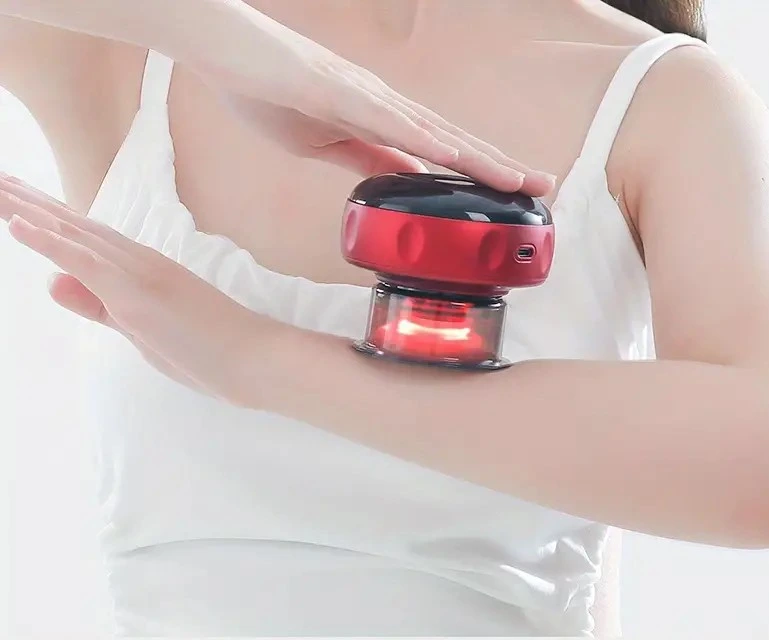 Cupping Massager placed on lady's arm